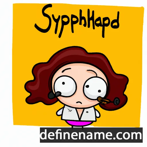 cartoon of the name Spyridoula