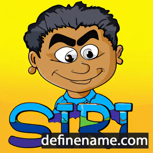 cartoon of the name Sri