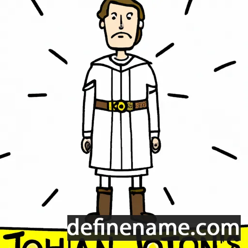 cartoon of the name St John