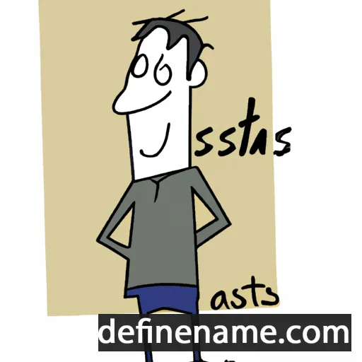 cartoon of the name Staas