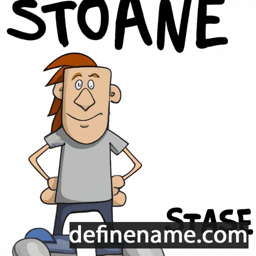 cartoon of the name Stane