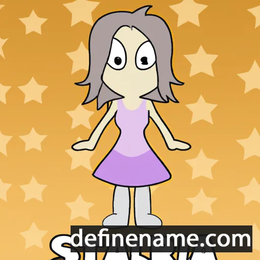 cartoon of the name Starla