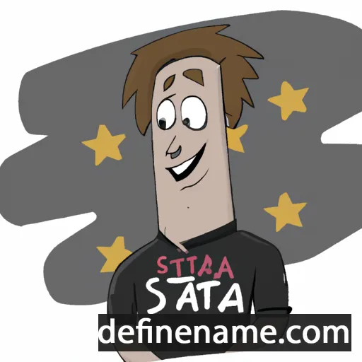 cartoon of the name Stas