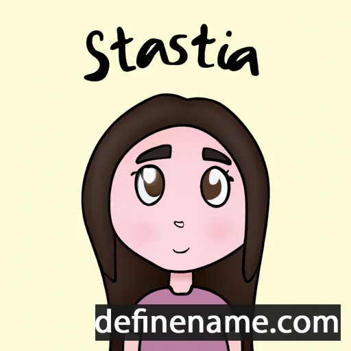 Stasia cartoon