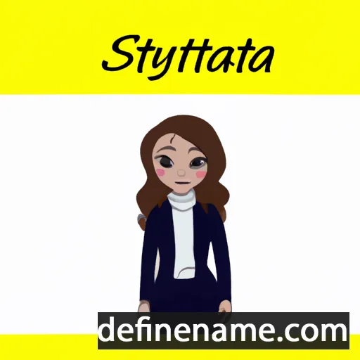 cartoon of the name Stasya