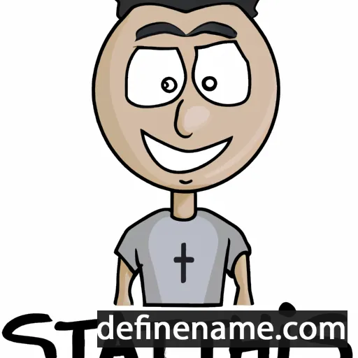 cartoon of the name Stathis