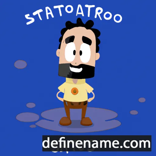 cartoon of the name Stavros