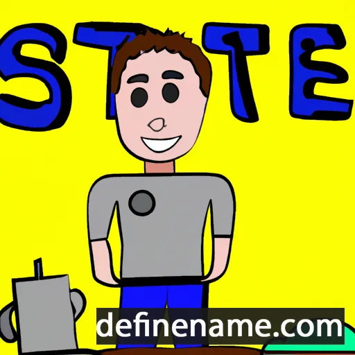 cartoon of the name Ste