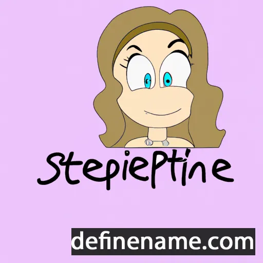 cartoon of the name Stéphanie