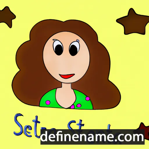 cartoon of the name Stefanija