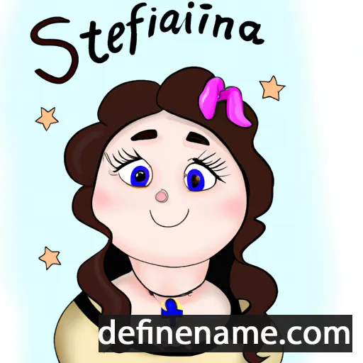 cartoon of the name Stefaniya