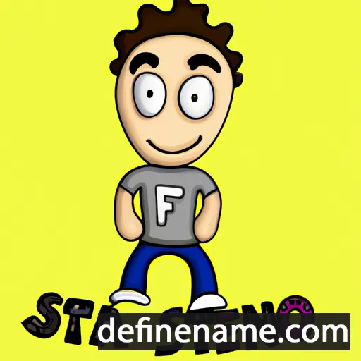 cartoon of the name Stefano