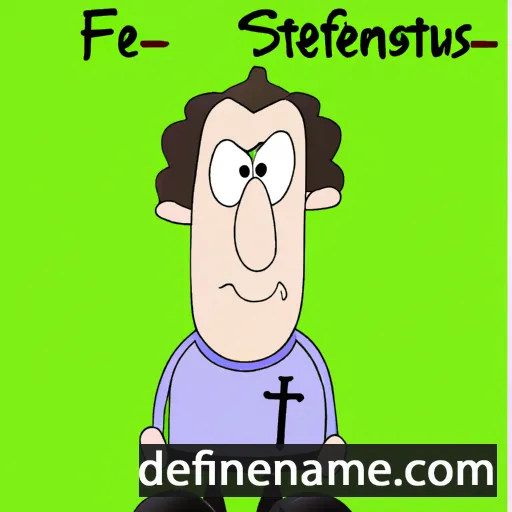 cartoon of the name Stefanus