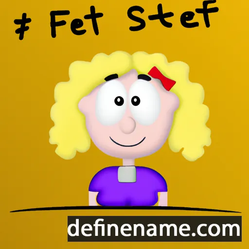 cartoon of the name Steffi