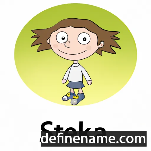 cartoon of the name Stefka