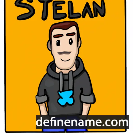 cartoon of the name Steinn