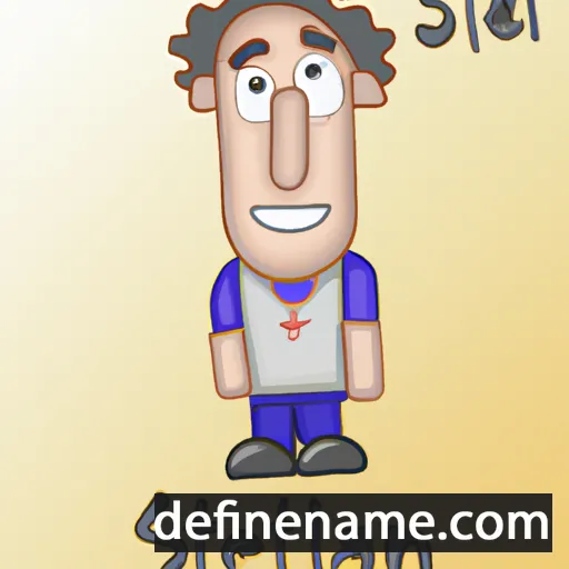 cartoon of the name Stelian