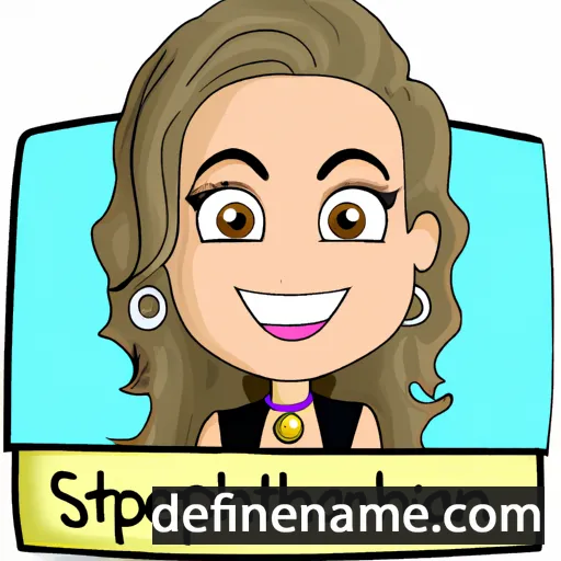 cartoon of the name Stephani