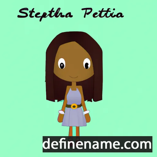 cartoon of the name Stephania