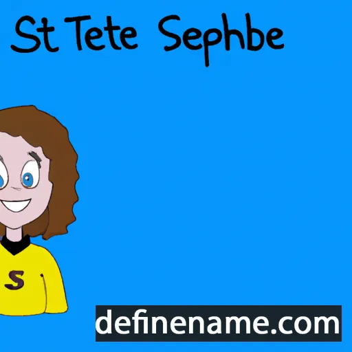 cartoon of the name Stephanie