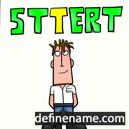 cartoon of the name Steren