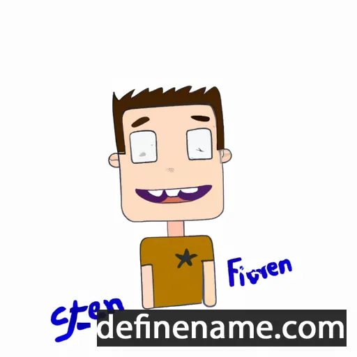 cartoon of the name Stevan