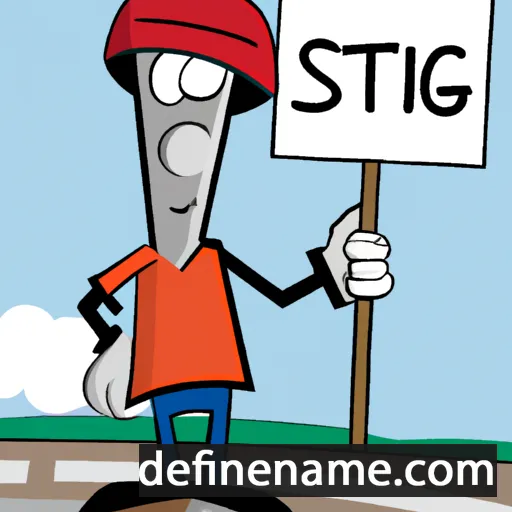 cartoon of the name Stig