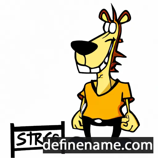 cartoon of the name Stigr