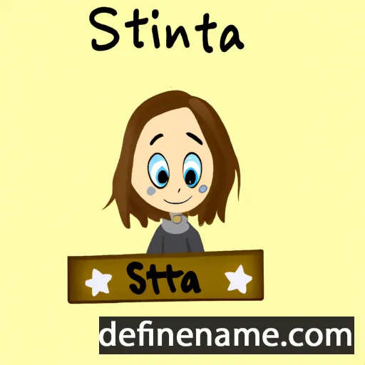 cartoon of the name Stiina