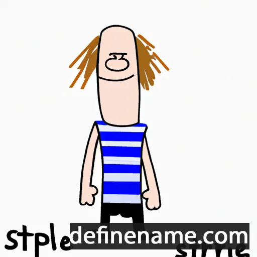 Stipe cartoon