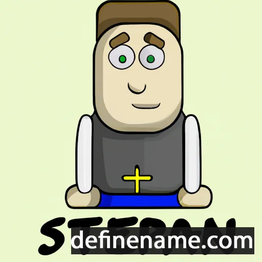 cartoon of the name Stjepan