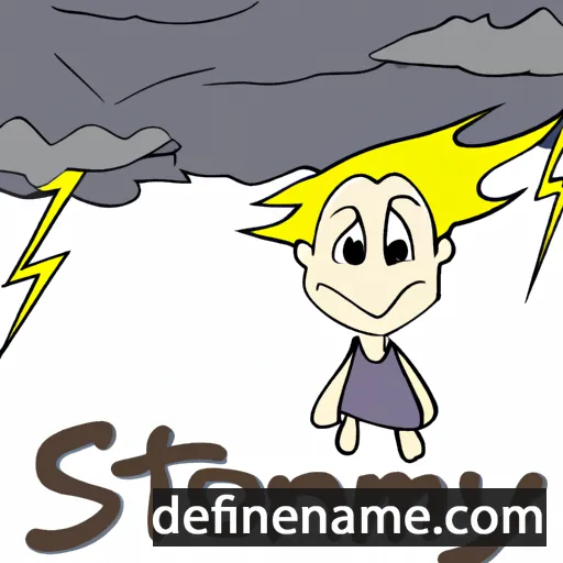 Stormy cartoon