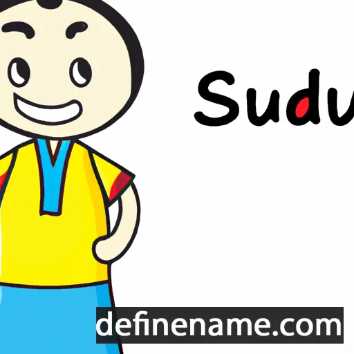 cartoon of the name Su'ud