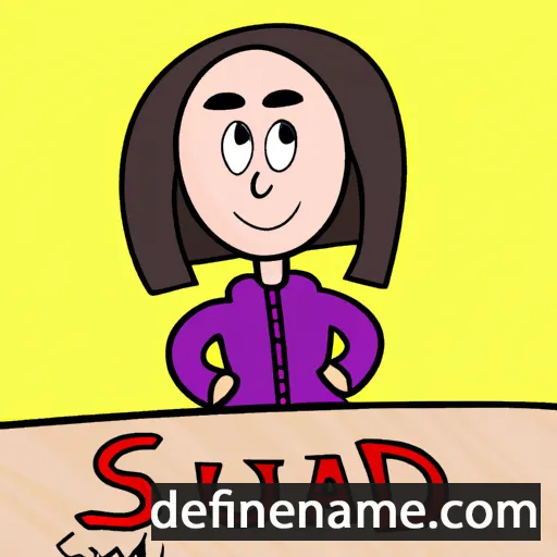 cartoon of the name Suad