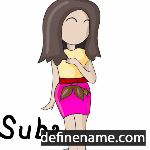 cartoon of the name Subira