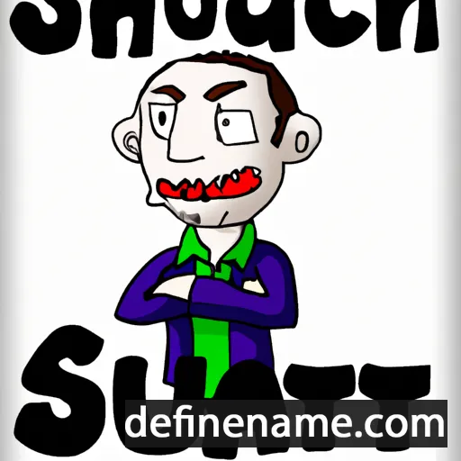 cartoon of the name Suchart