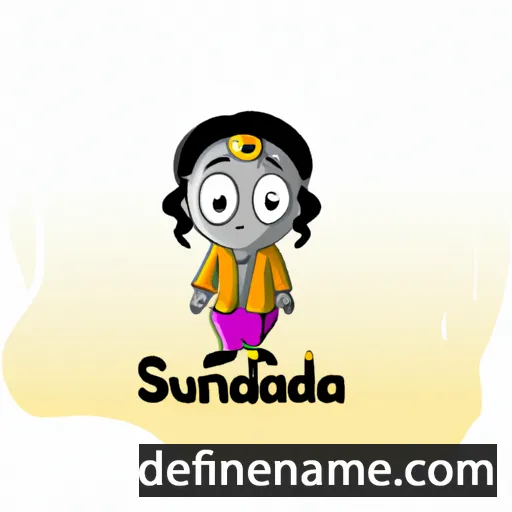 cartoon of the name Sudarshana