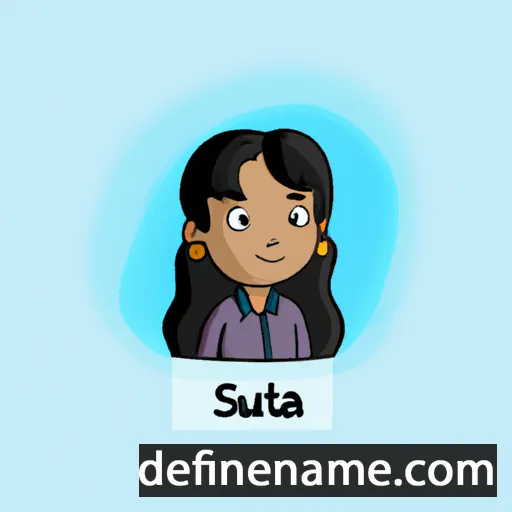 cartoon of the name Sujata