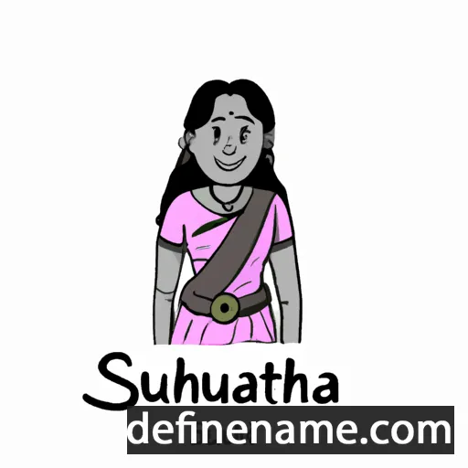 cartoon of the name Sujatha