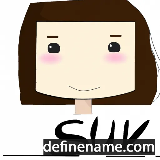 cartoon of the name Suki