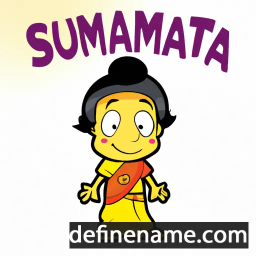 cartoon of the name Sumantra