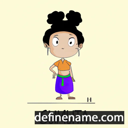 cartoon of the name Sumati