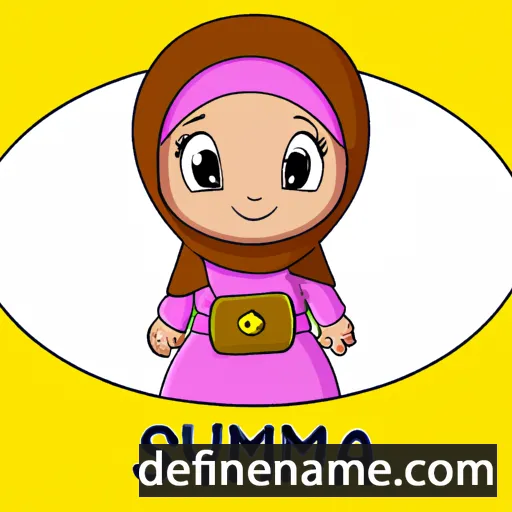 cartoon of the name Sumayya