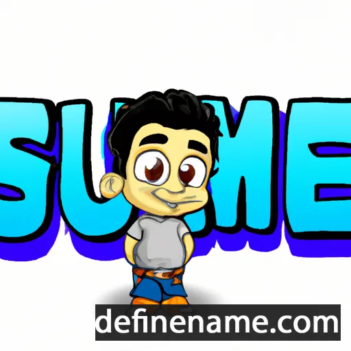 cartoon of the name Sumeet