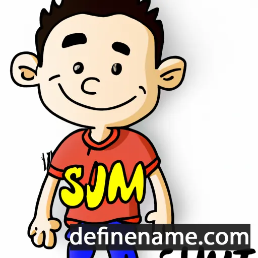 cartoon of the name Sumit