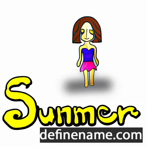 Summer cartoon