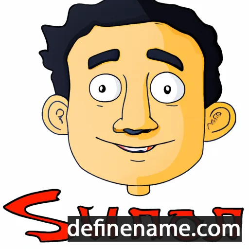 cartoon of the name Sumon