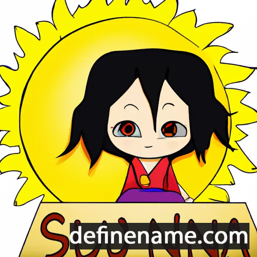 cartoon of the name Suna