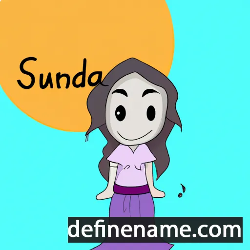 cartoon of the name Sundara