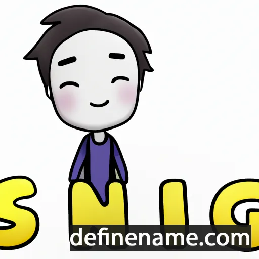 cartoon of the name Sung